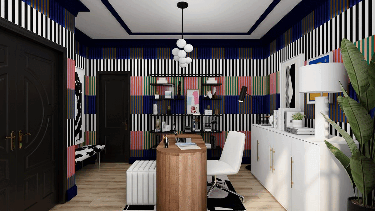 Modern interior design, affordable interior design, DIY interior design, shop the look, home office design ideas