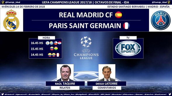 Real Madrid vs Paris Saint Germain