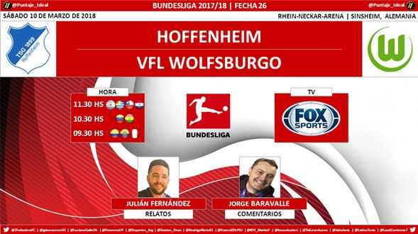 Hoffenheim vs Wolfsburgo