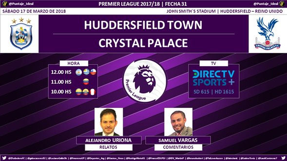 Huddersfield Town vs Crystal Palace