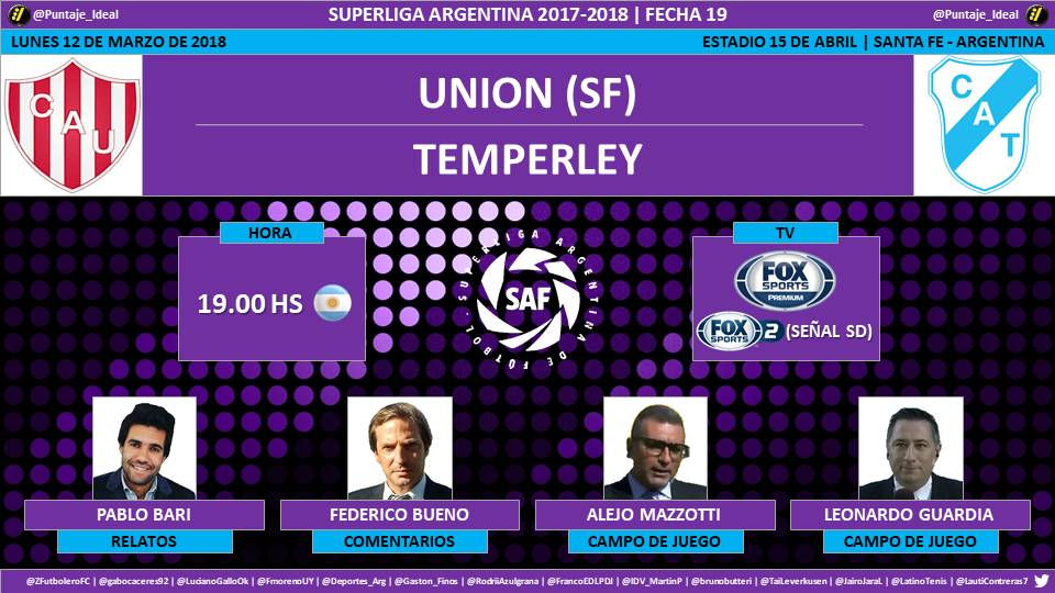 Unión (SF) vs Temperley