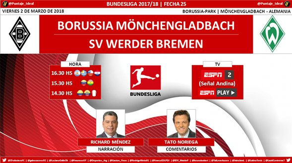 B. Mönchengladbach vs Werder Bremen