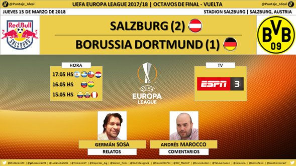 Red Bull Salzburg vs Borussia Dortmund