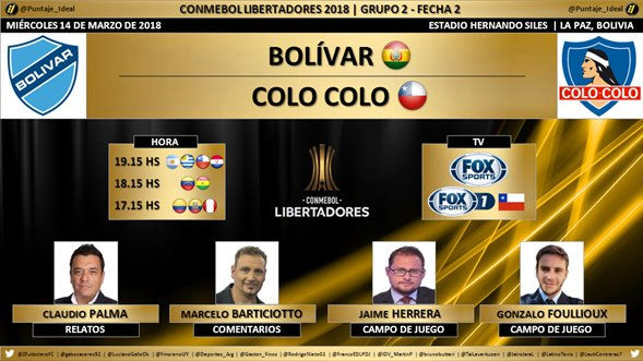 Bolivar (BOL) vs Colo Colo (CHI)