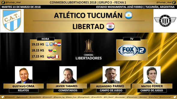 Atlético Tucumán (ARG) vs Libertad (PAR)