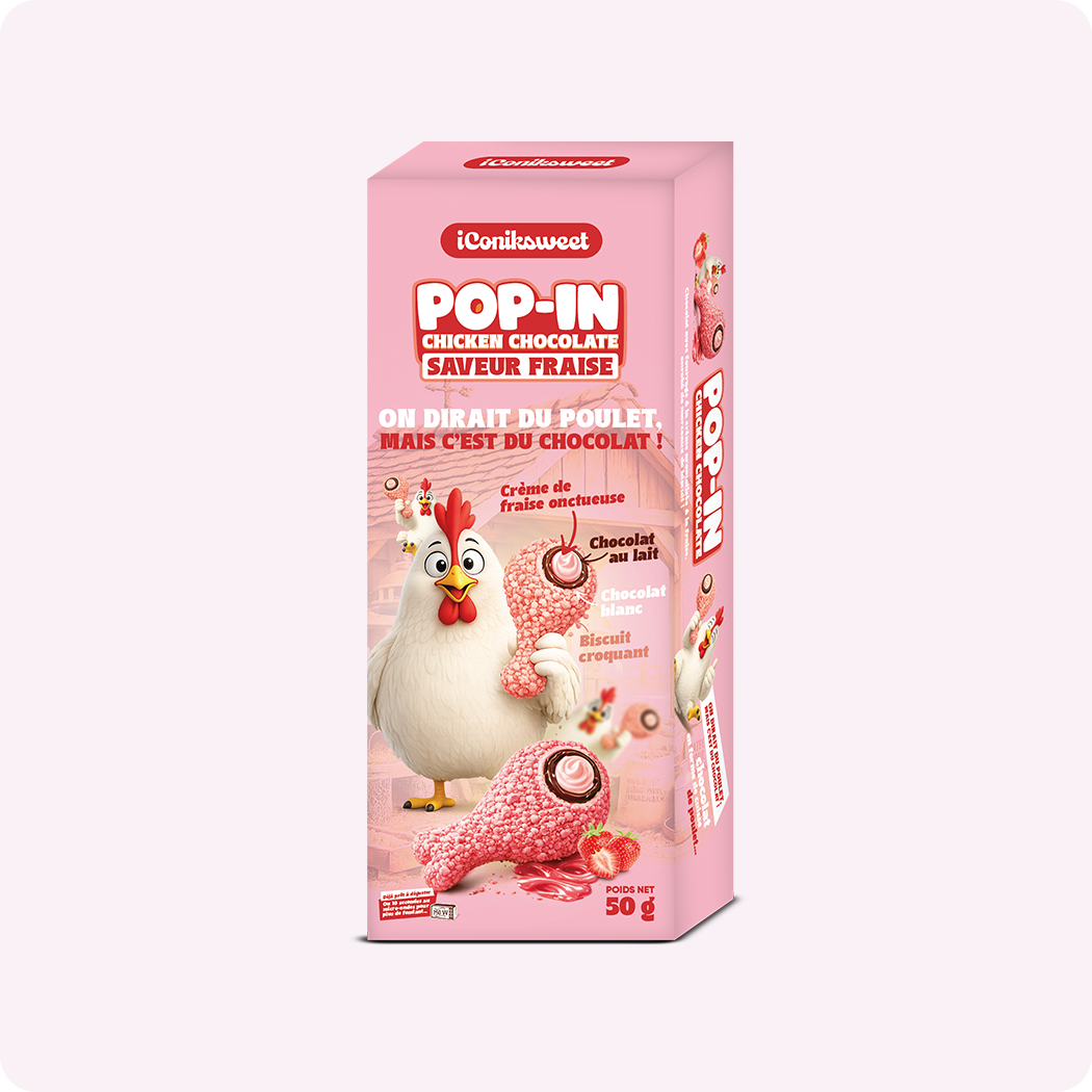 Pop-In - Chicken Chocolate - Fraise