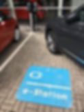 e-station electric car parking place