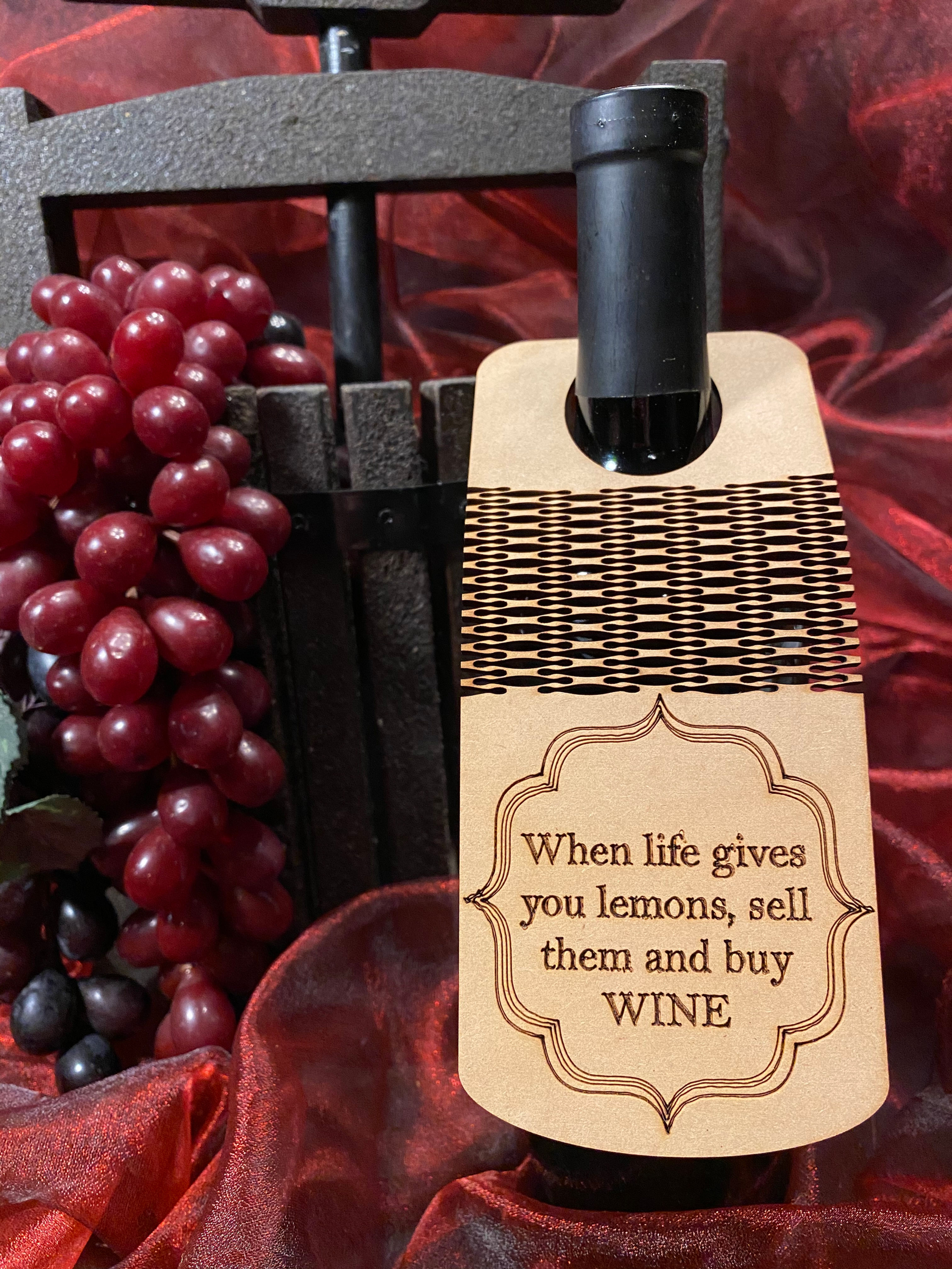 When life gives you lemons, sell them and buy Wine