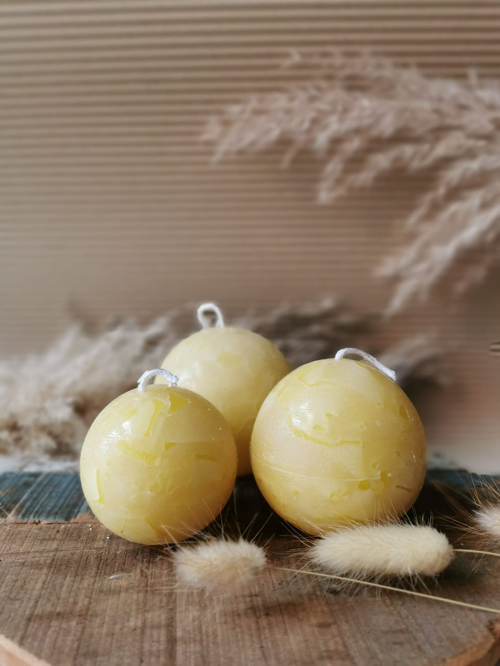 Thumbnail: Set van 3 kaars bolletjes