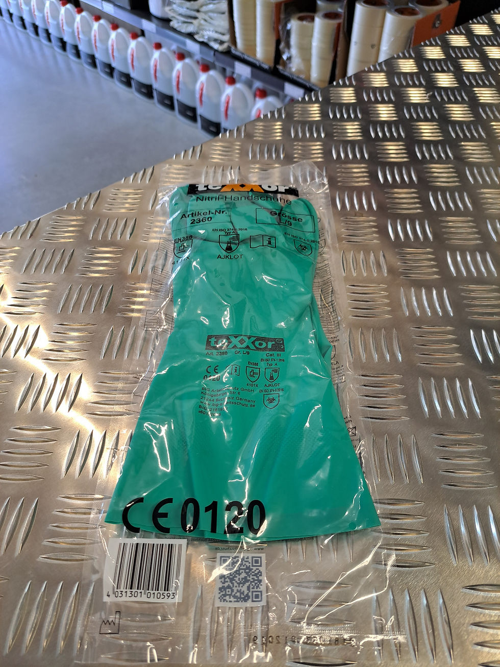 6780 Vihreä paksu nitriilikäsine 1kpl