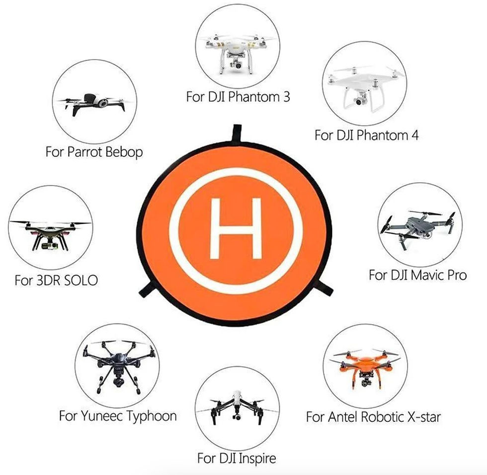 Thumbnail: Drone Landing Pad (55cm) – Mobiler Pop-Up Landeplatz