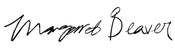 Margaret Beaver's signature