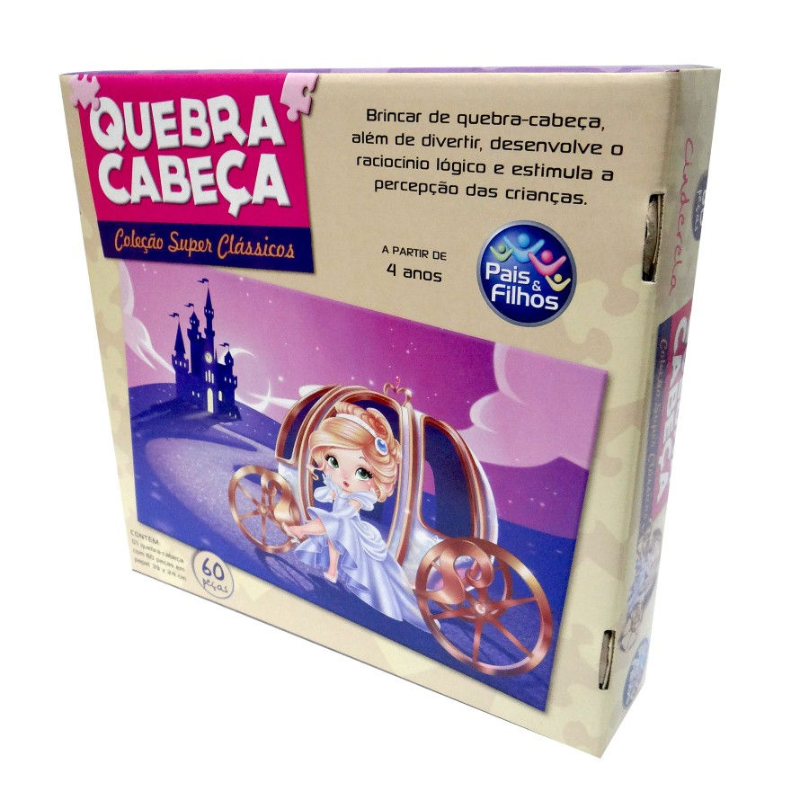 Miniatura: Quebra-Cabeça Cinderela 60 peças