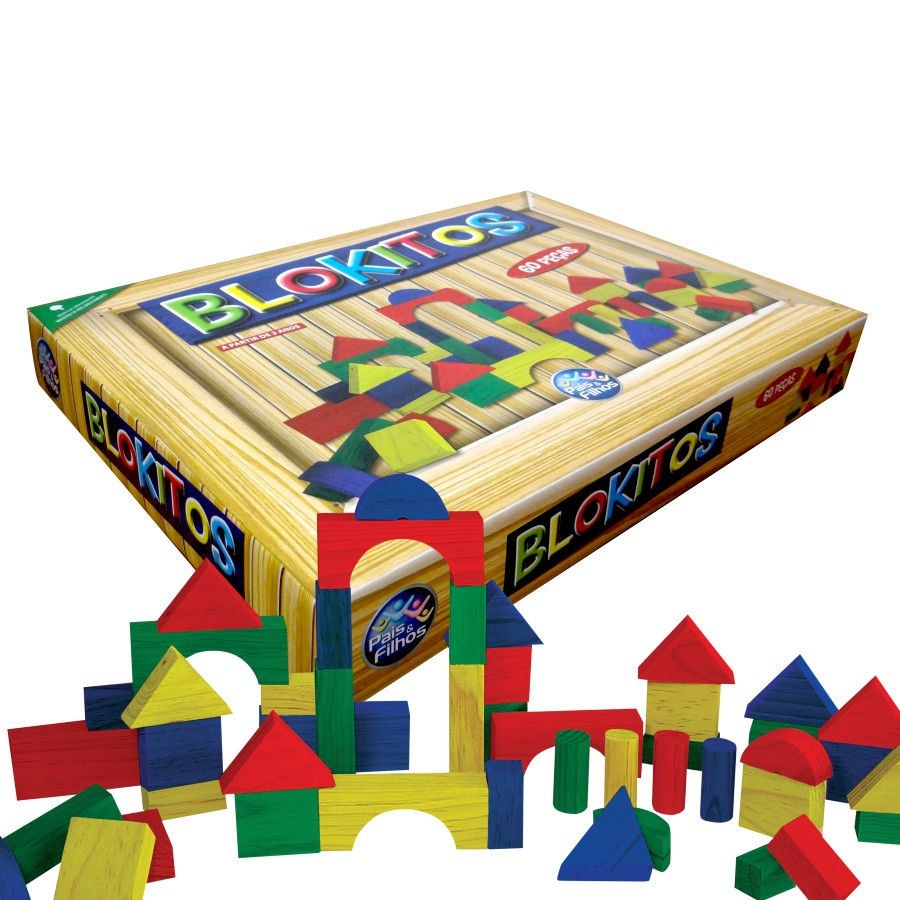 Miniatura: Blokitos 60 peças - Pais e Filhos