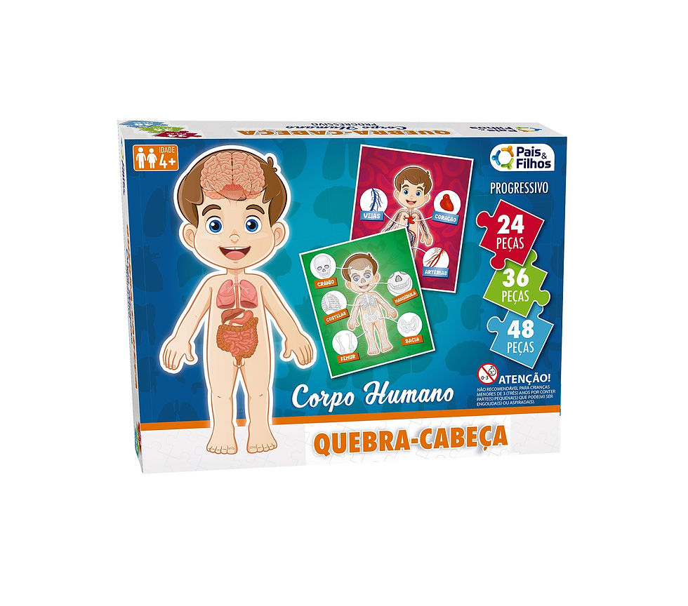 Miniatura: Quebra Cabeças Corpo Humano Progressivo Pais e Filhos