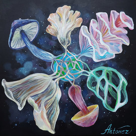 Mushrooms save the Planet by Irene Antonez - Prague, Czech Republic