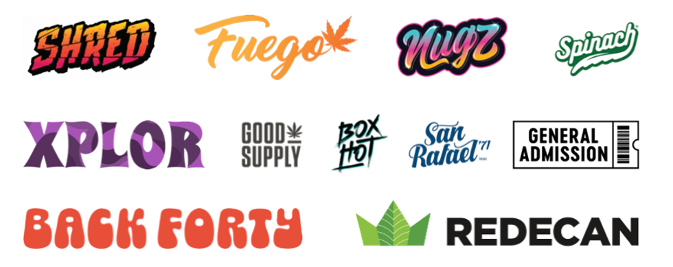 Some of the most popular Brands that we sell at Altered Nation Cannabis
