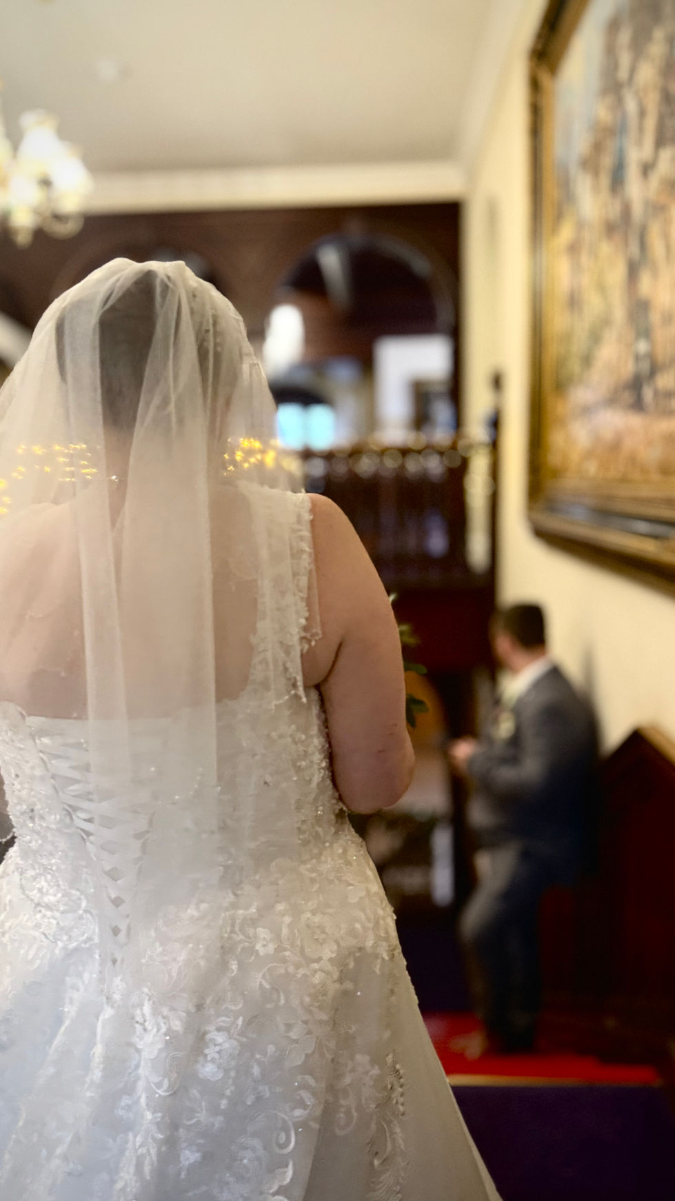Bride and groom looks
