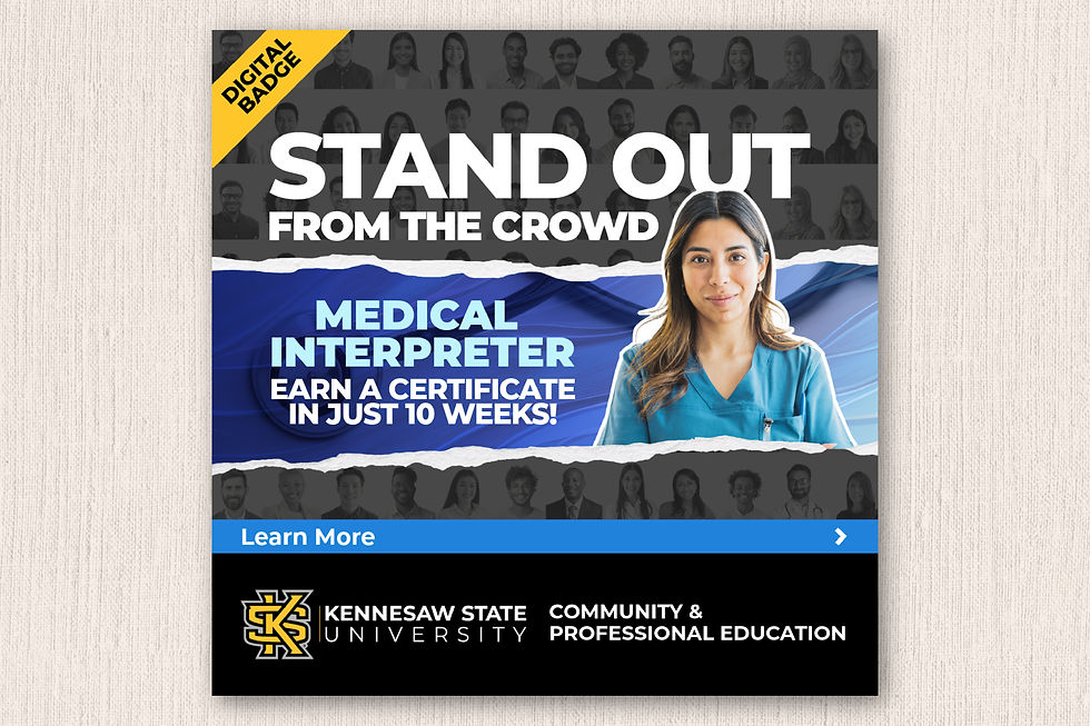 Medical Interpreter Certificate Ad
