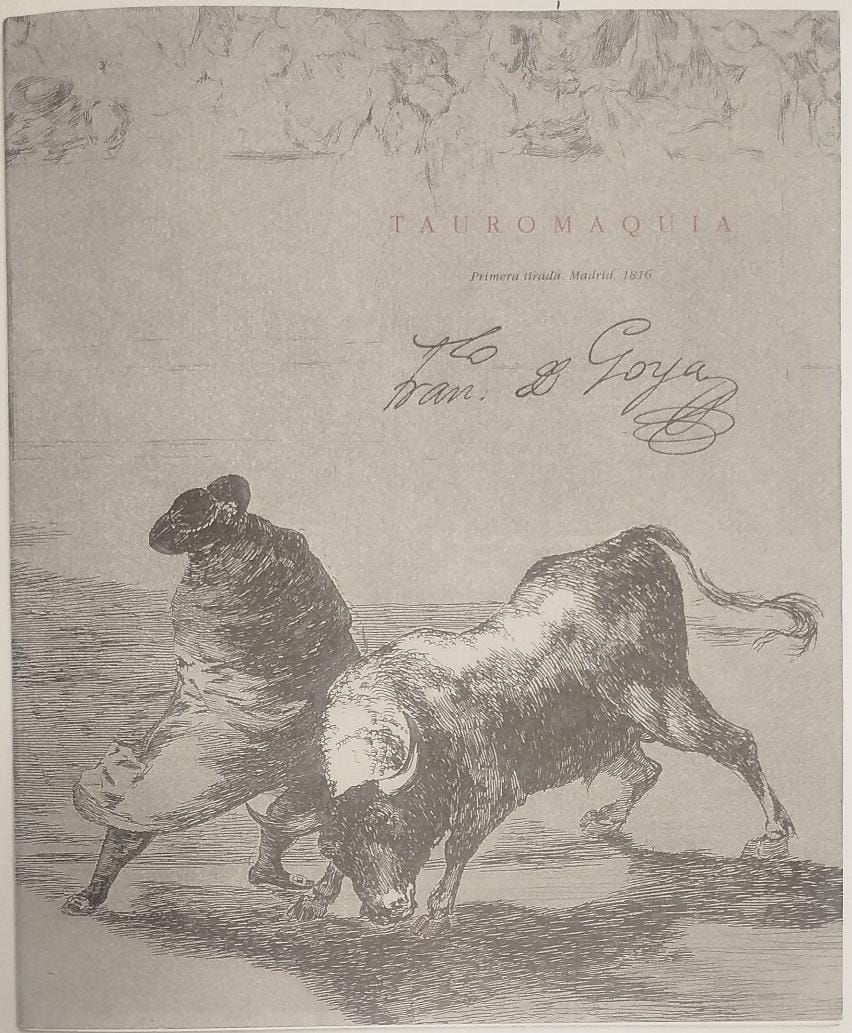 Tauromaquia. Primera tirada. | Goya, Francisco De. Los libros del abuelo tu librería solidaria.