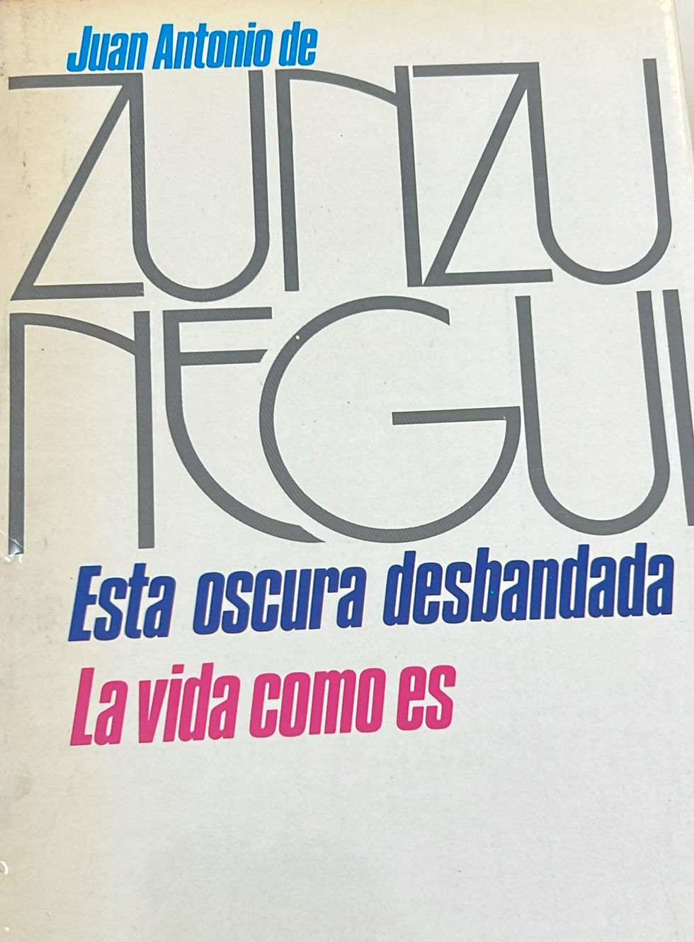 Esta oscura desbandada La vida como es. Negui Zunzu de Antonio Juan. Los libros del abuelo, tu librería solidaria.