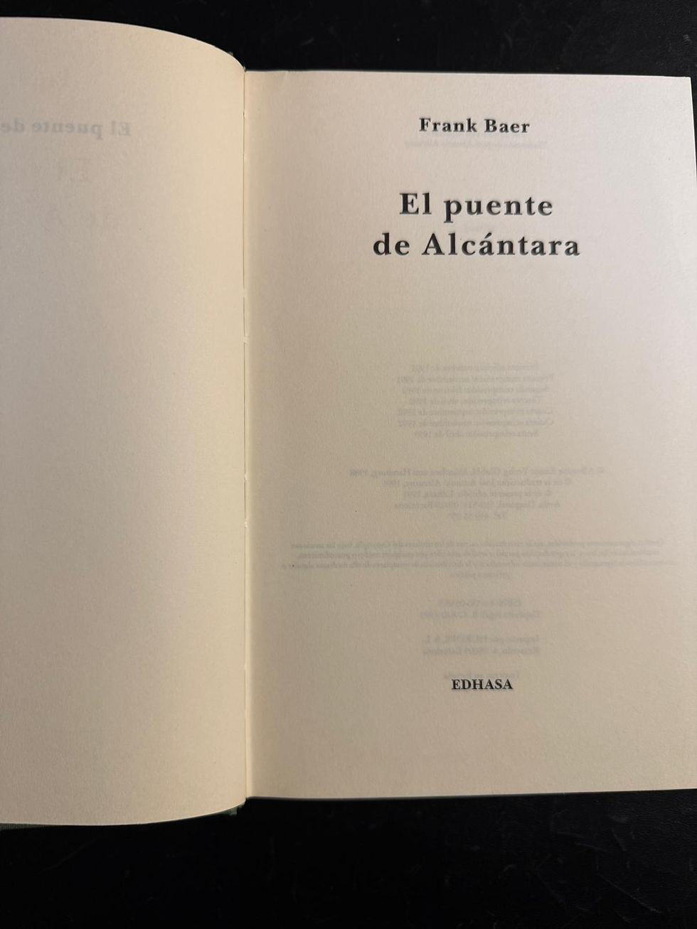 El puente de Alcántara | Baer, Frank 1, Los Libros del Abuelo, tu librería solidaria