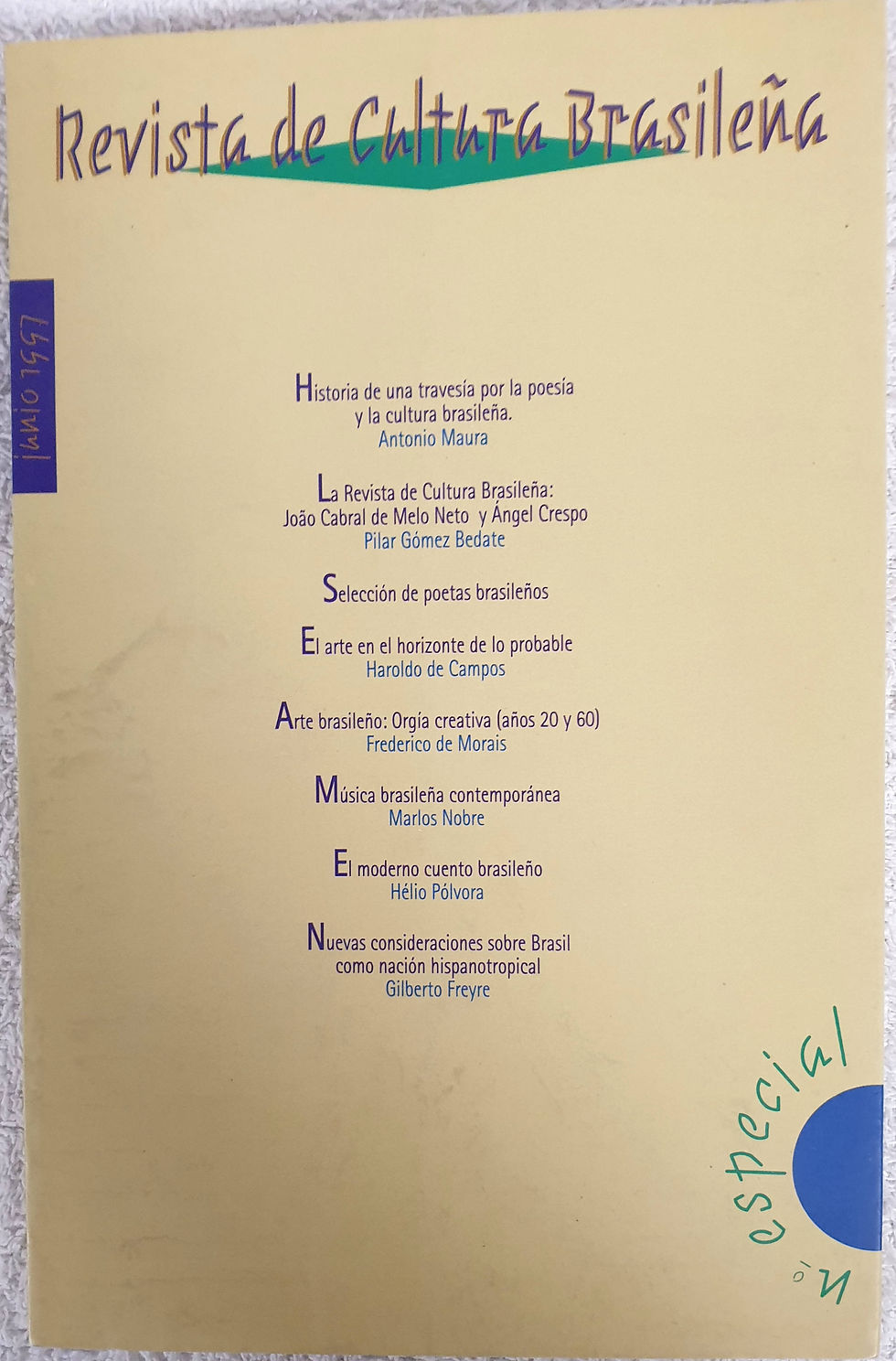 Revista de Cultura Brasileña - Número especial 1997 | Maura, Antonio (Coord.)