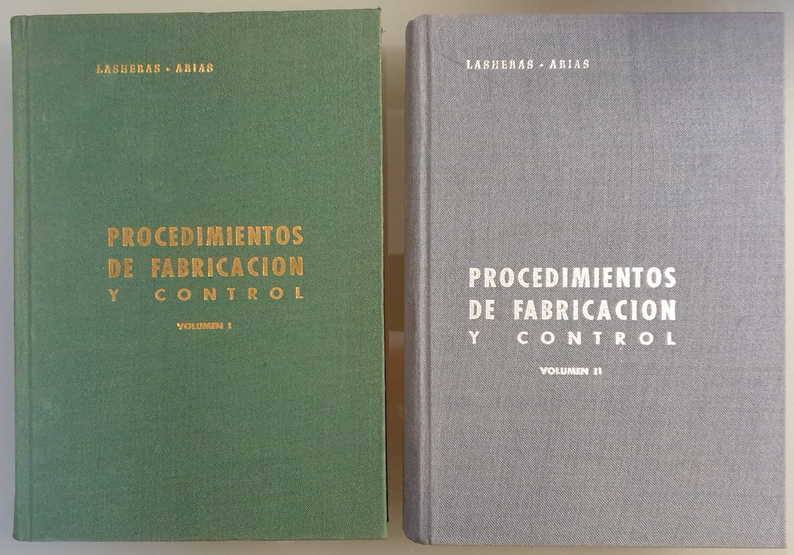 Procedimientos de fabricación y control I y II | Lasheras, José Mª-Arias, Héctor | Los Libros del Abuelo, tu librería solidar