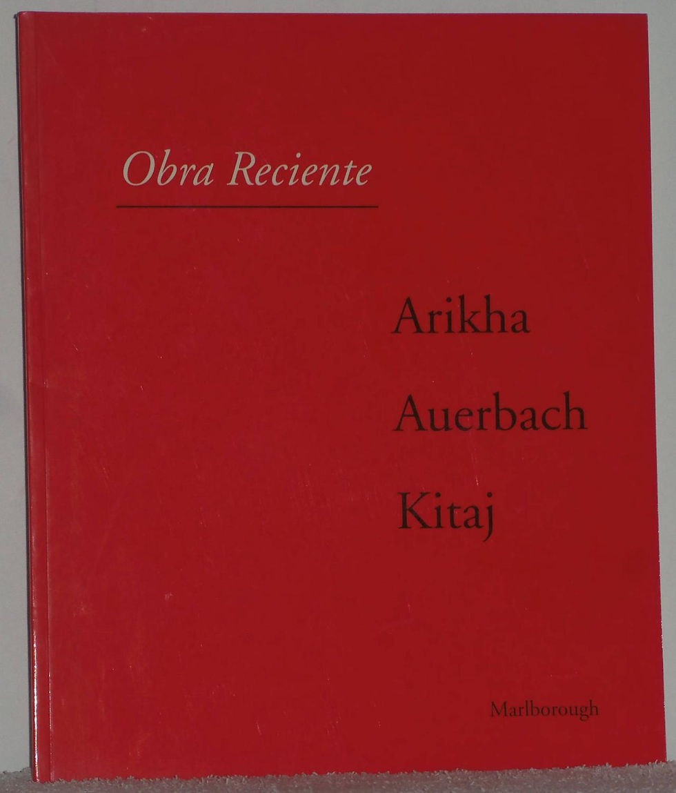 Obra reciente: Arikha, Auerbach y Kitaj | Galería Malborough. Los libros del abuelo ,tu librería solidaria