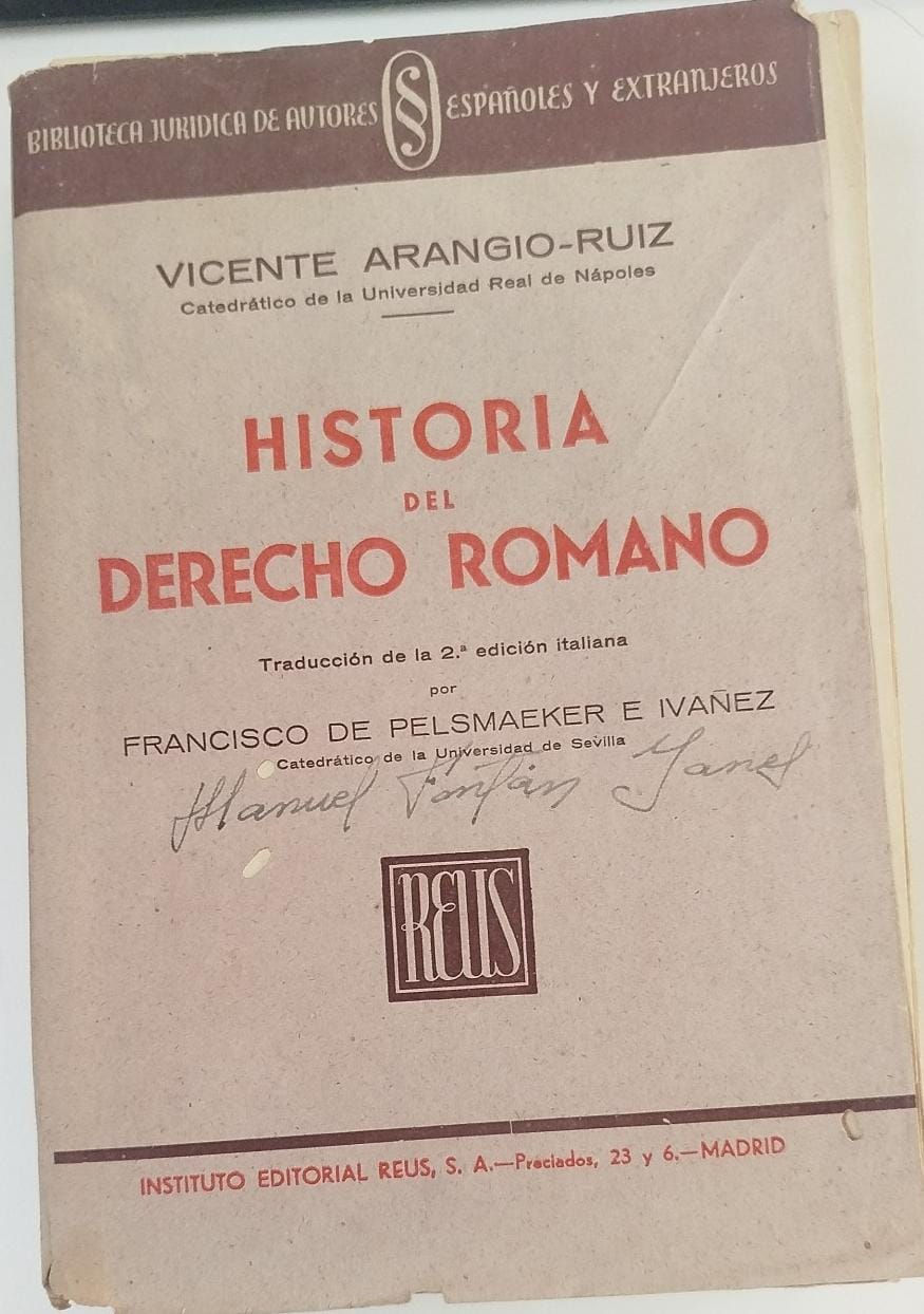 Historia del Derecho Romano | Arangio-Ruiz, Vicente. Los libros del abuelo tu librería solidaria.