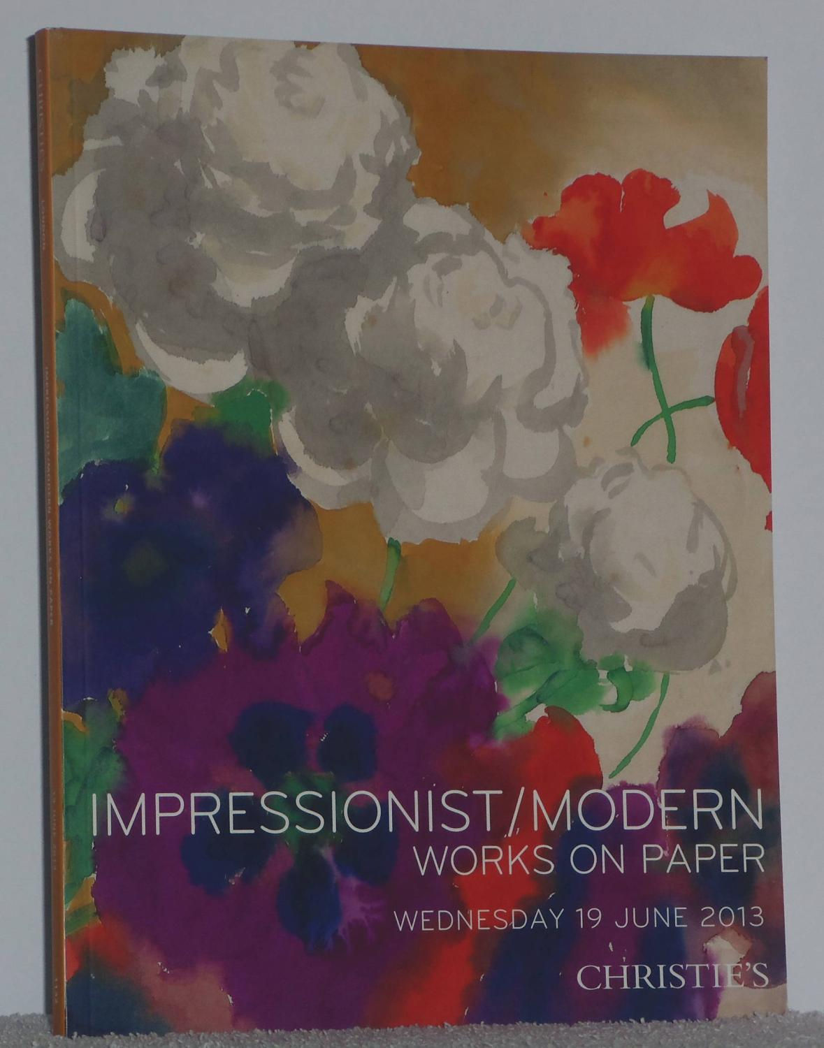 Impressionist/Modern Works on Paper. Wednesday 19 June 2013 | VV.AA. Los Libros del Abuelo, tu librería solidaria.