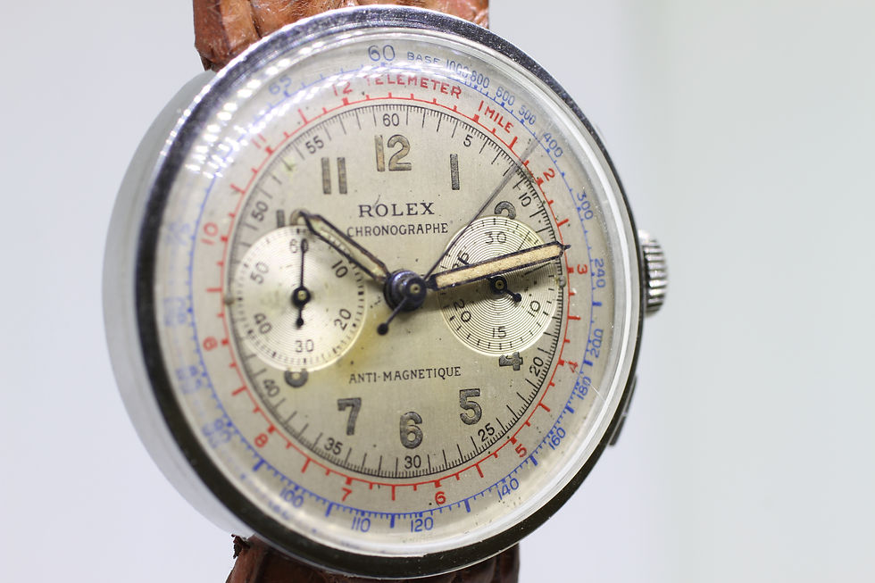 Thumbnail: 1940s Vintage Rolex 3233 Chronograph Anti Magnetic
