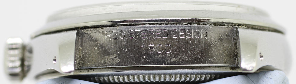Thumbnail: 1978 Vintage Rolex Date 1500 Blue Textured Linen Dial