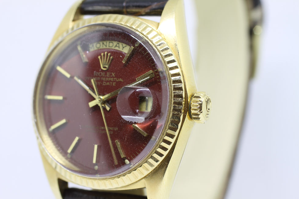 Thumbnail: Vintage 1971 Rolex Day Date 1803 Oxblood Stella Dial