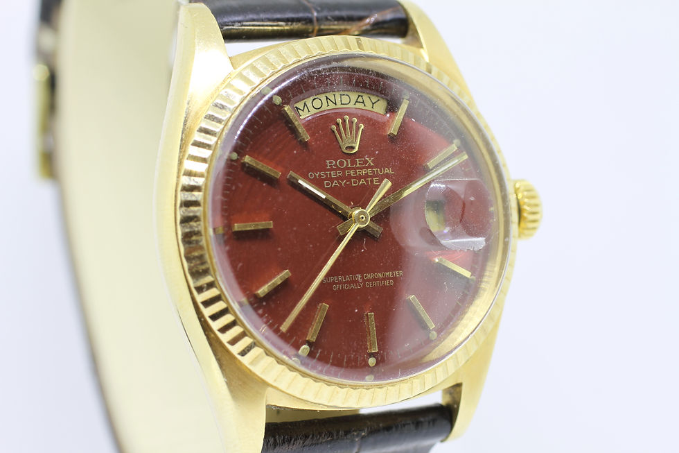 Thumbnail: Vintage 1971 Rolex Day Date 1803 Oxblood Stella Dial