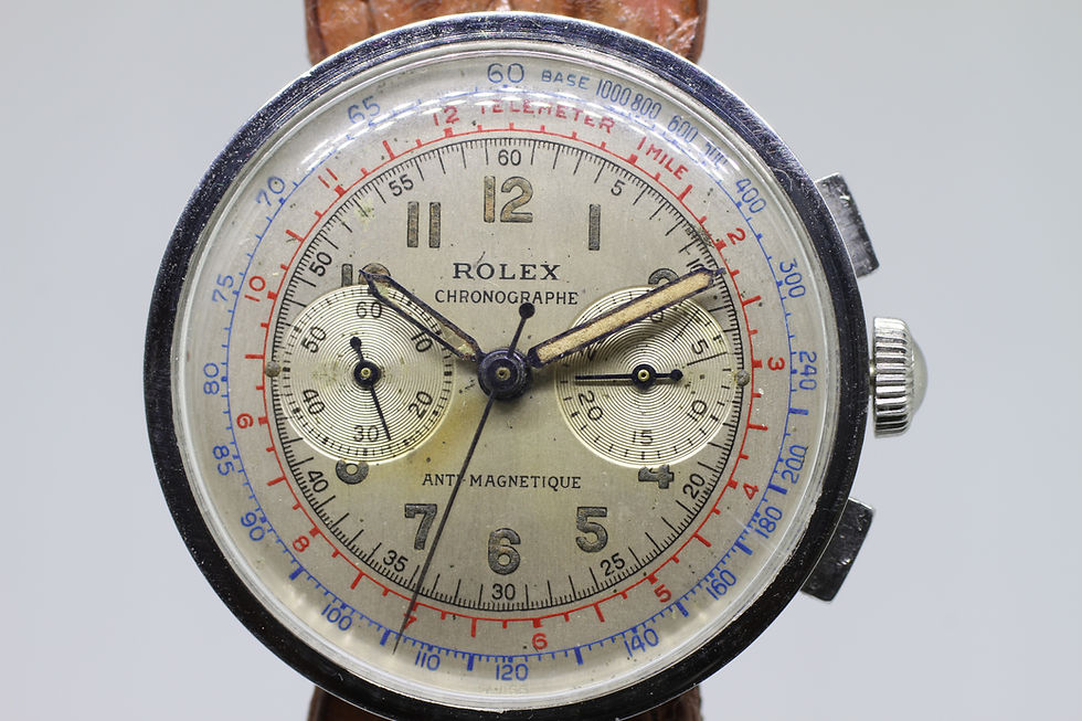 Thumbnail: 1940s Vintage Rolex 3233 Chronograph Anti Magnetic