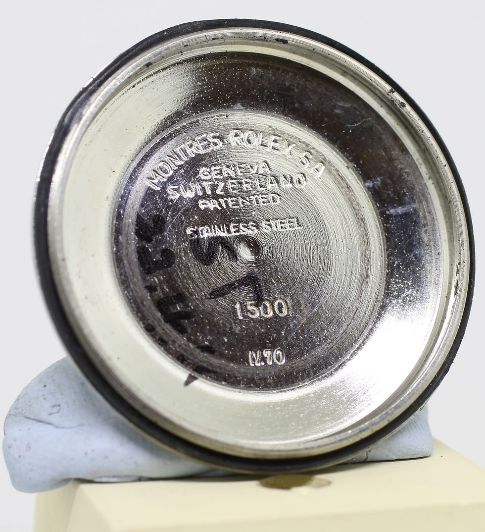 Thumbnail: 1978 Vintage Rolex Date 1500 Blue Textured Linen Dial