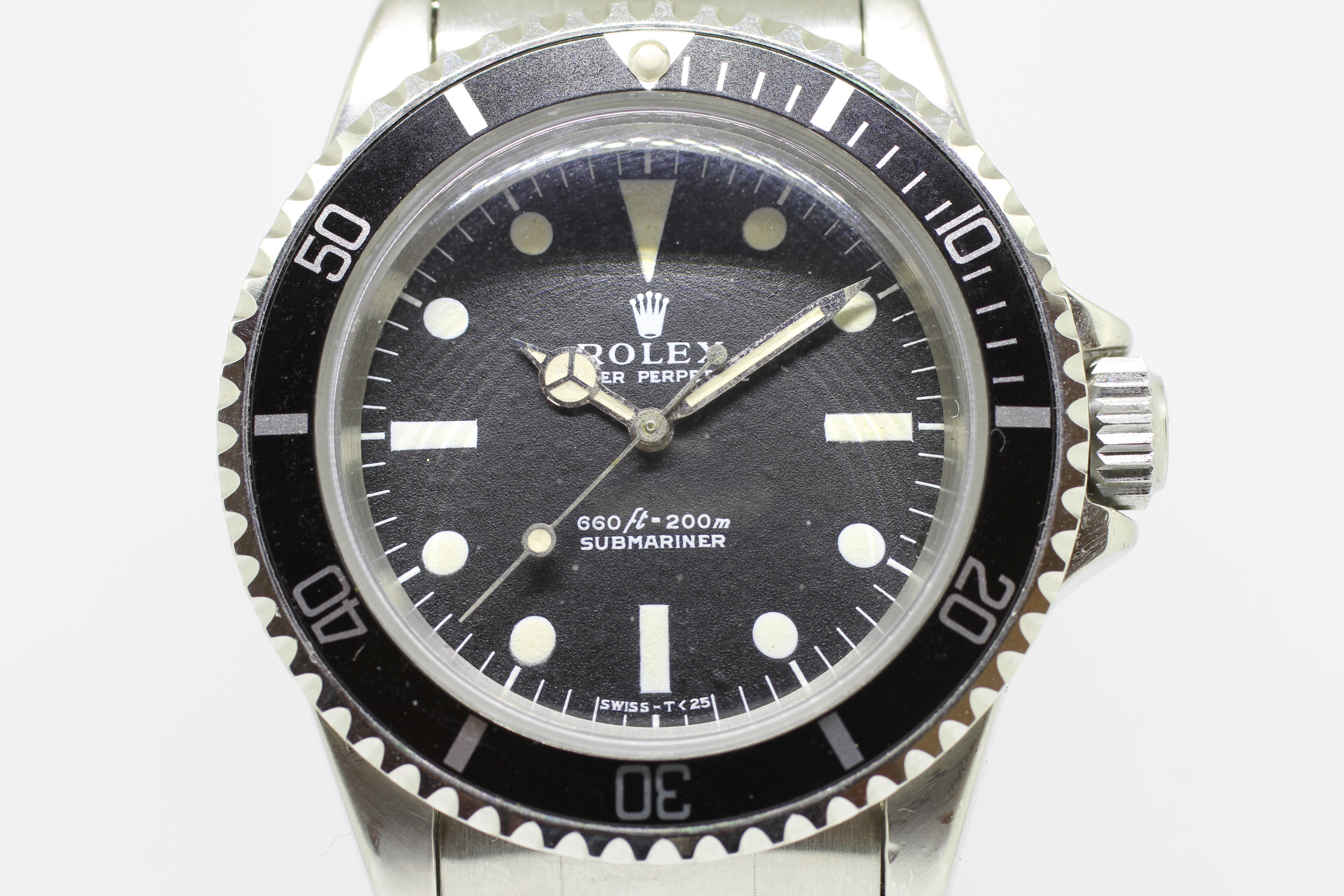 Vintage 1970 Rolex Submariner 5513 Serif Dial