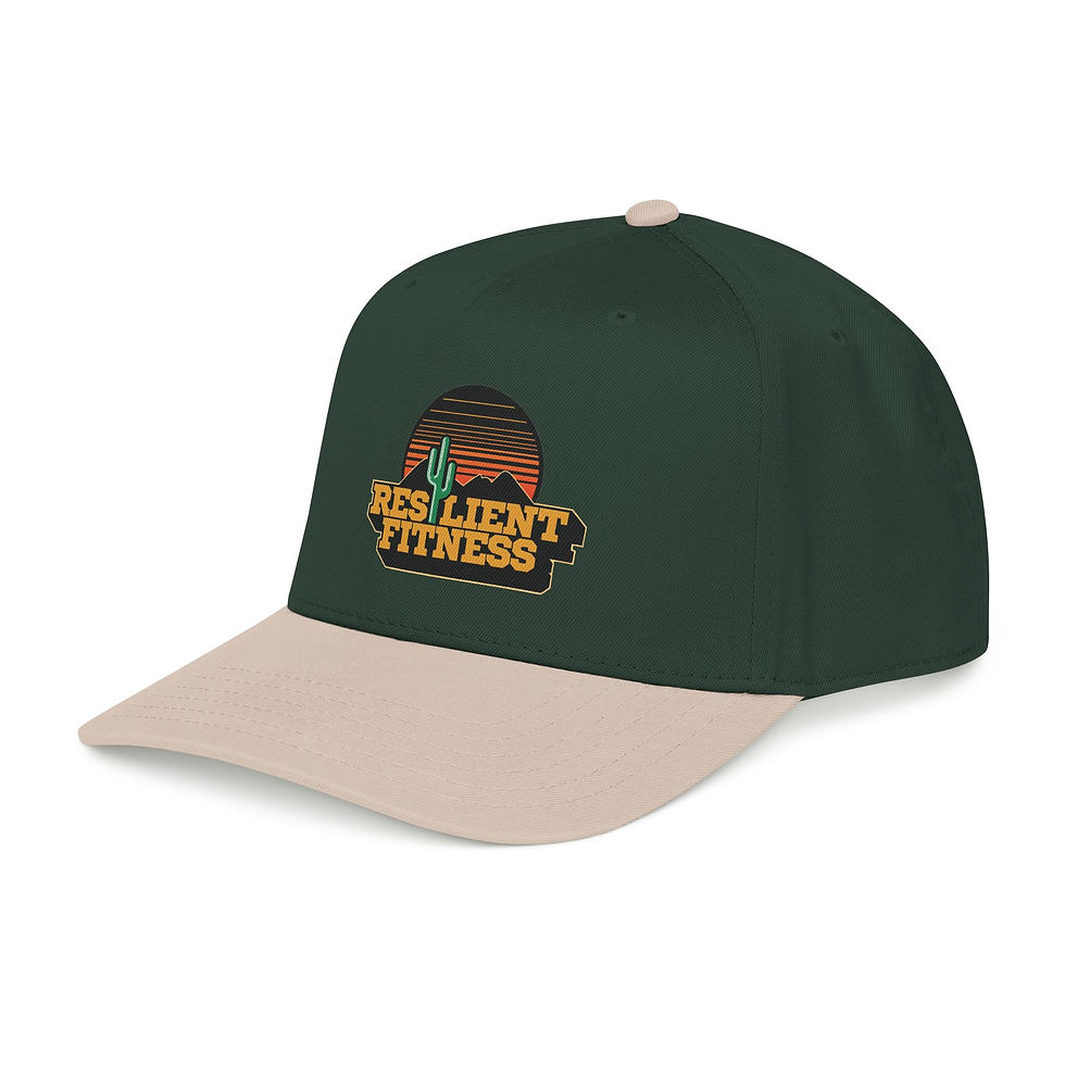 Thumbnail: Resilient Fitness Baseball Cap — Retro Desert Logo Mid-Profile Hat