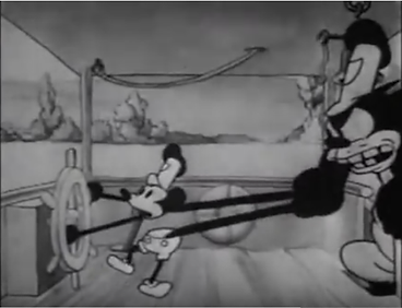 Mickey gets his torso streched because p