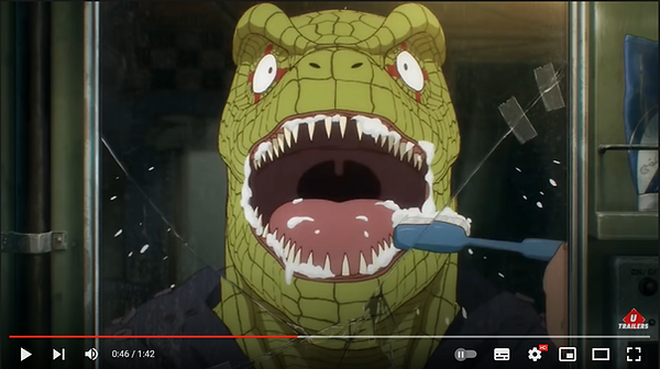 Caiman Brushes His Teeth For his Meeting with Gamespot Universe.webp