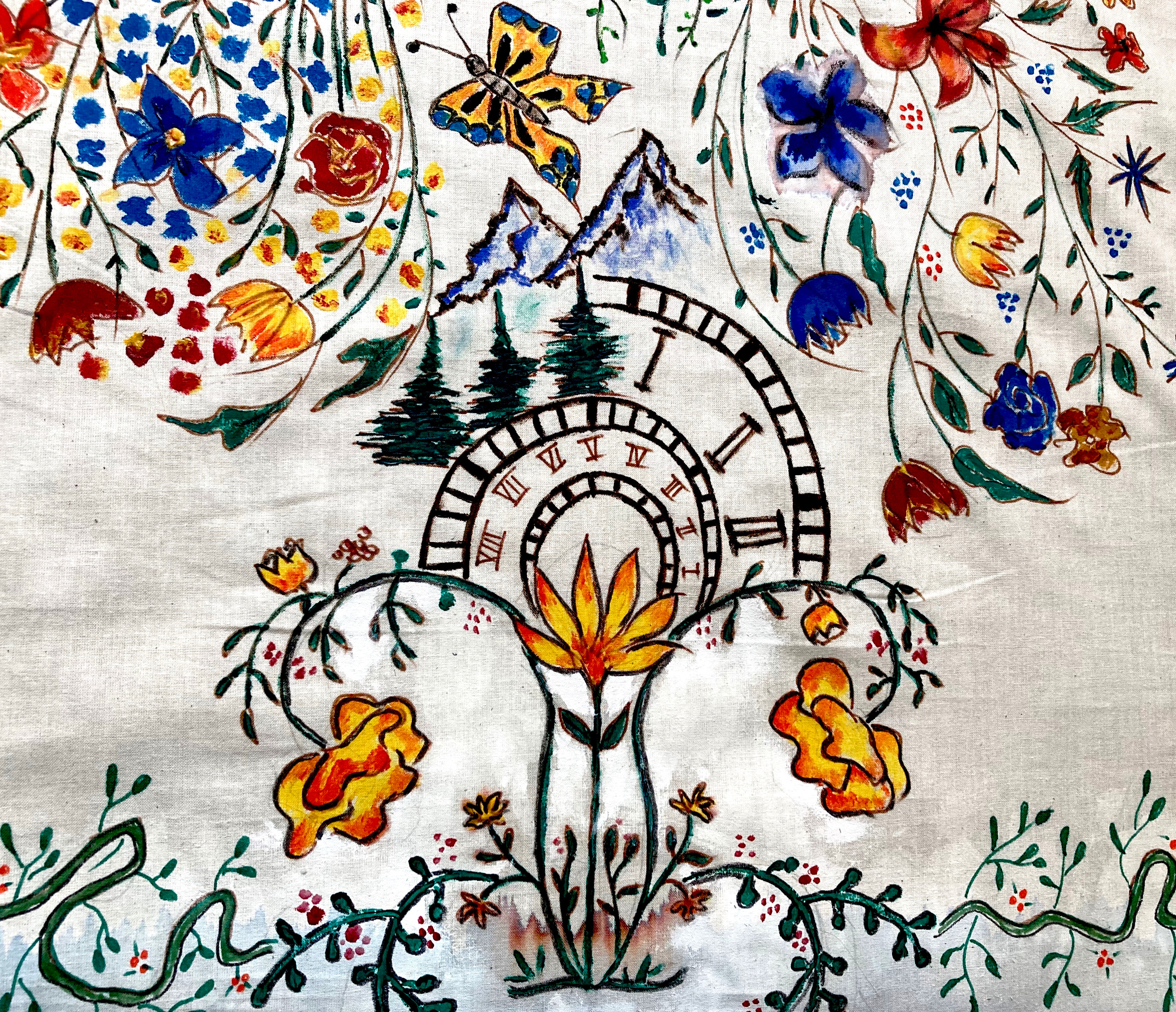 Earth Day Hand painted ask