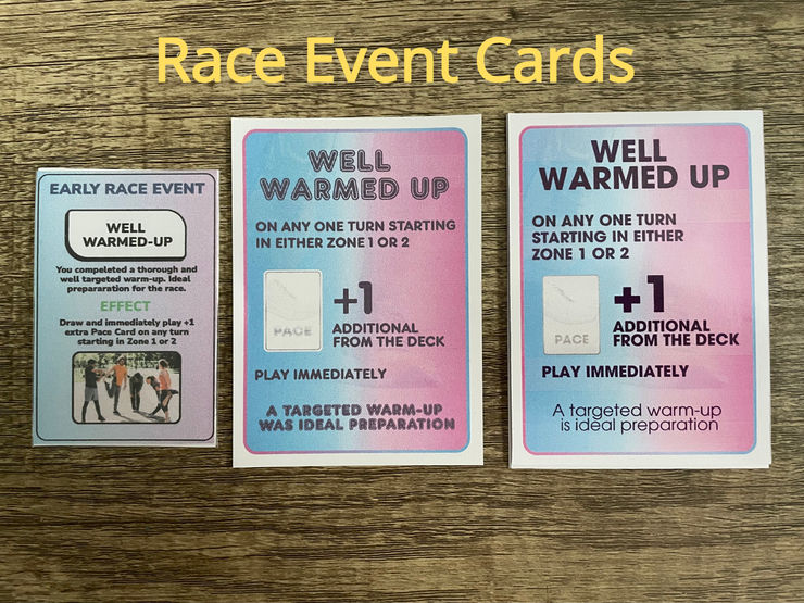 26.2 Marathon Board game prototype cards from Strong Point Games