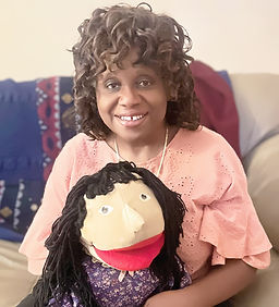 Esther Parker Barnes_pic with puppet.JPG
