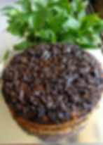 Whole wheat Dark chocolate Cake in Jaggery