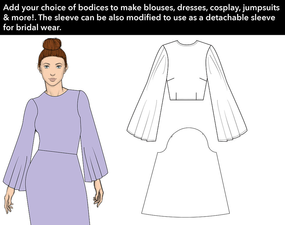 Thumbnail: Women’s Bell Sleeve Pattern