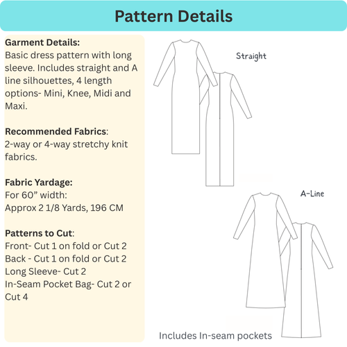 navy blue dress for baby girl HOW I DRAFT A PATTERN FOR AN A-LINE DRESS main image 0
