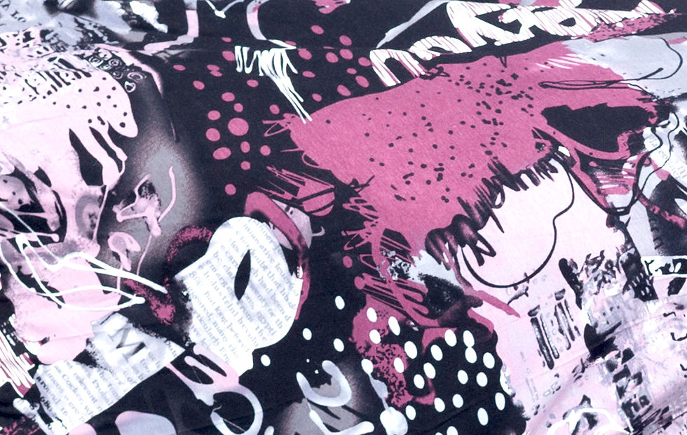 Thumbnail: Mural Abstract Print Dress