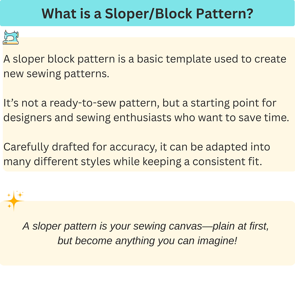 Thumbnail: Men's Basic Bodice Sewing Pattern: Woven Shirt Sloper Block (XS–6X) (PDF Pattern