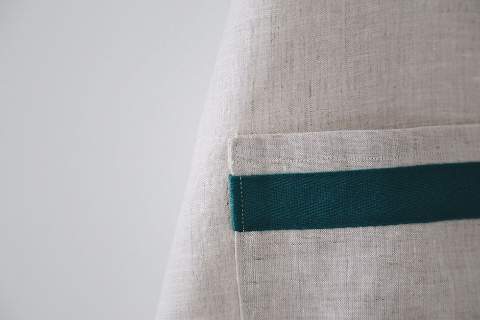 Thumbnail: Turquoise Bibby Apron